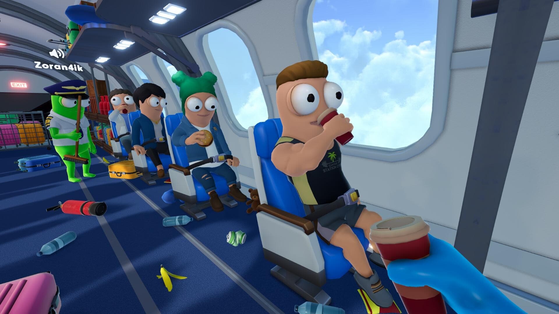 Dear Passengers multiplayer co-op guide with friends managing passengers in the aircraft cabin